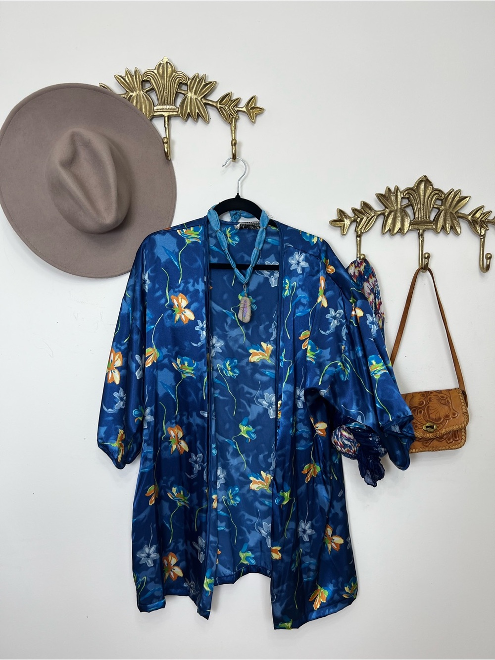 Floral feminine kimono duster XL/1X